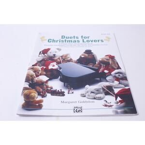 Alfred, Duets For Christmas Lovers, Margaret Goldston, 1980s, Easy Piano Vintage